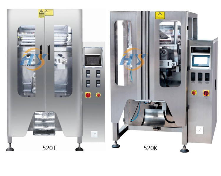 Automatic packaging machine puffed food packaging equipment industrial packaging machine 520T French fries snacks packing machine