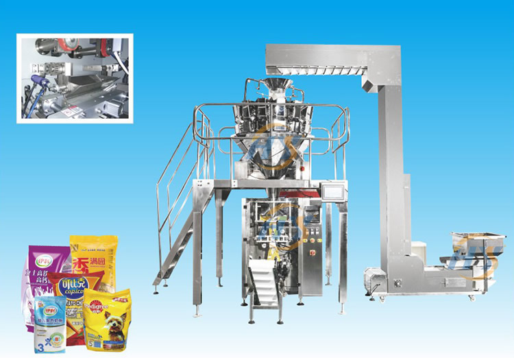 Automatic food packaging machine 520k industrial french fries packing machine