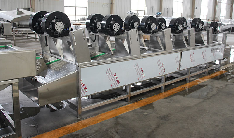 Seafood Machine Natural air drying machine production line, fruit and vegetable cleaning air drying machine